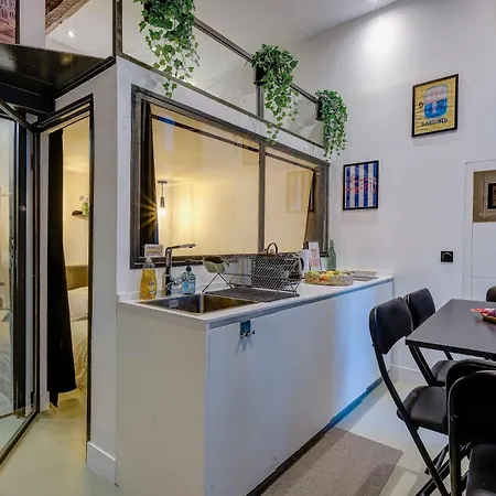 Chic Industrial Loft Quiet Garibaldi Ac Balcony Nizza